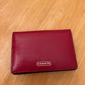 Coach Red Cardholder